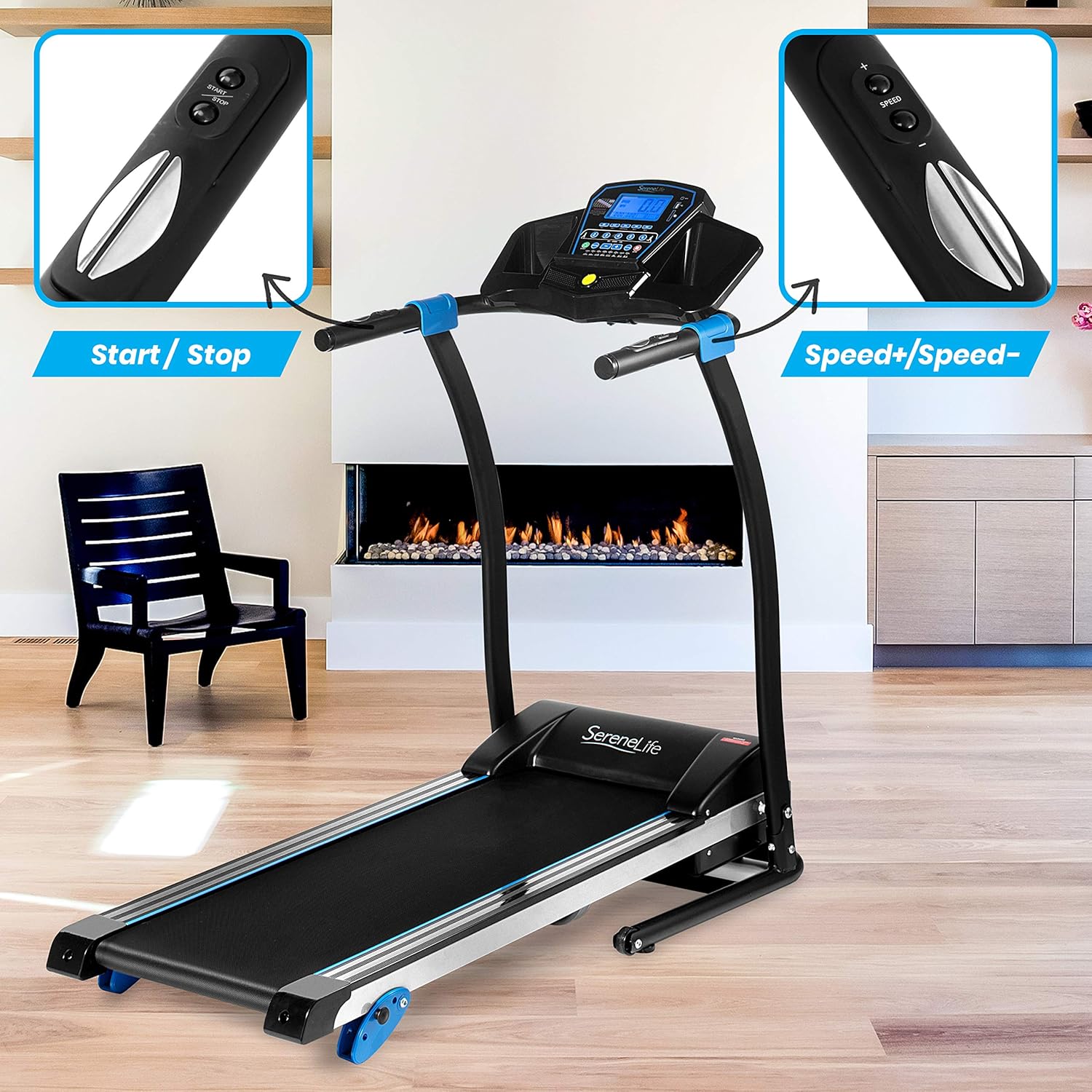 Slim Folding Electric 2.5 HP Treadmill S969707