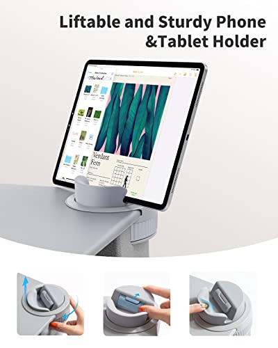 Laptop Lap Desk with Storage Drawer and Cushion D989151