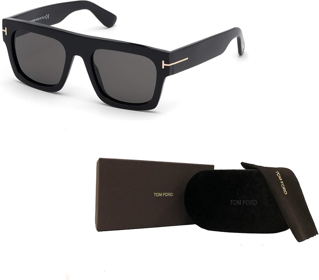 Shiny Black Smoke Geometric Sunglasses G565