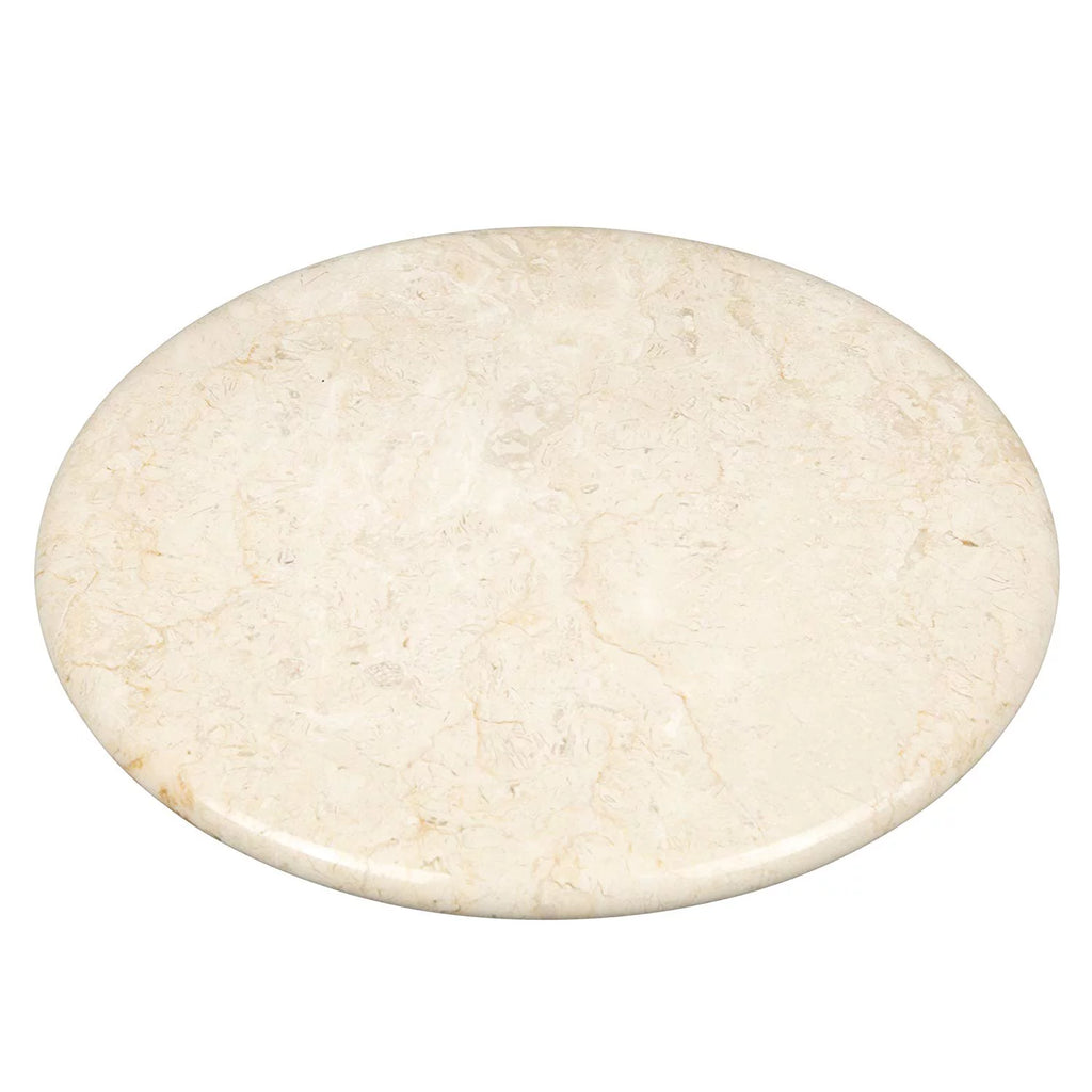 Natural Champagne Marble Lazy Susan Turn Table Serving Board J53850