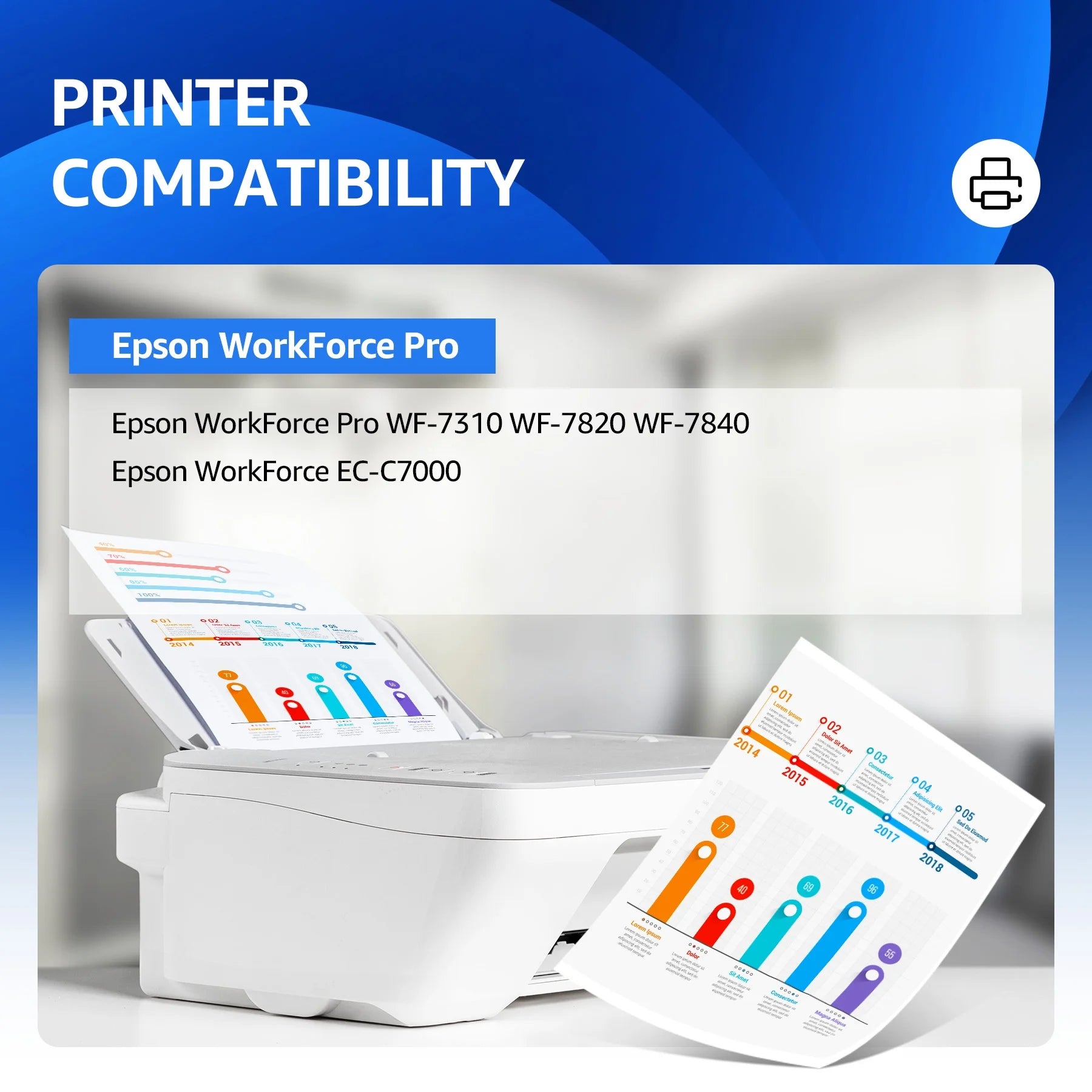 812 XL High Capacity Ink Cartridges (5 Pack) D746785