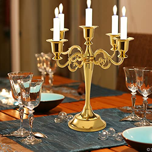 Gold 5 Arms Metal Candelabra Q629