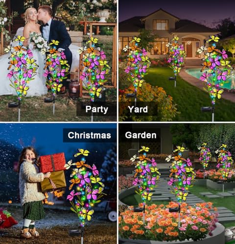 2 Pack Solar Butterfly Tree Lights S523