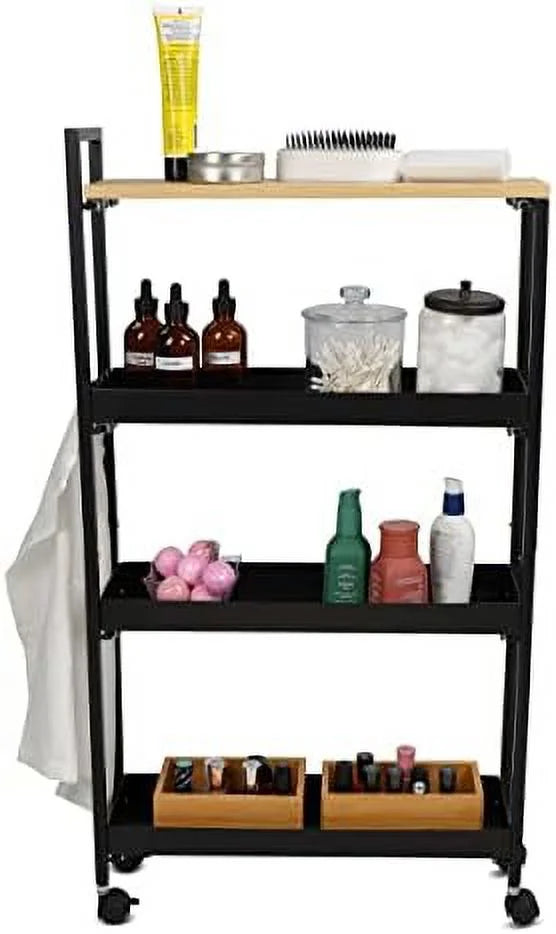 Slim 4 Tier Narrow Storage Cart With Wheels C770