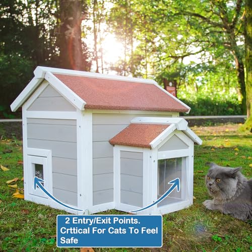 Weatherproof Outdoor Cat House N545