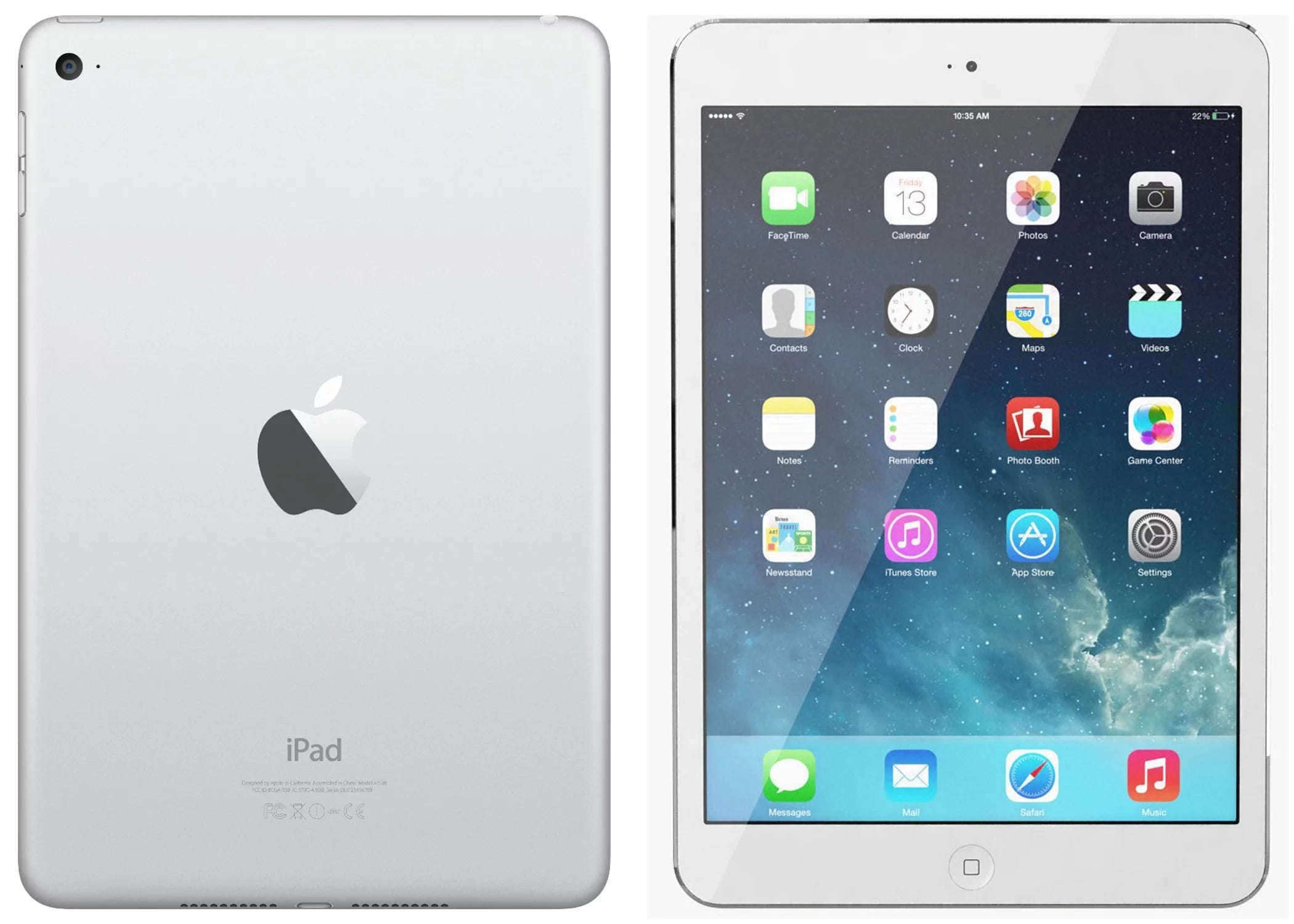 Restored Apple iPad Mini 16GB White Wi-Fi Only Bundle with Bluetooth Wireless Airbuds, Case, Charger Y66690