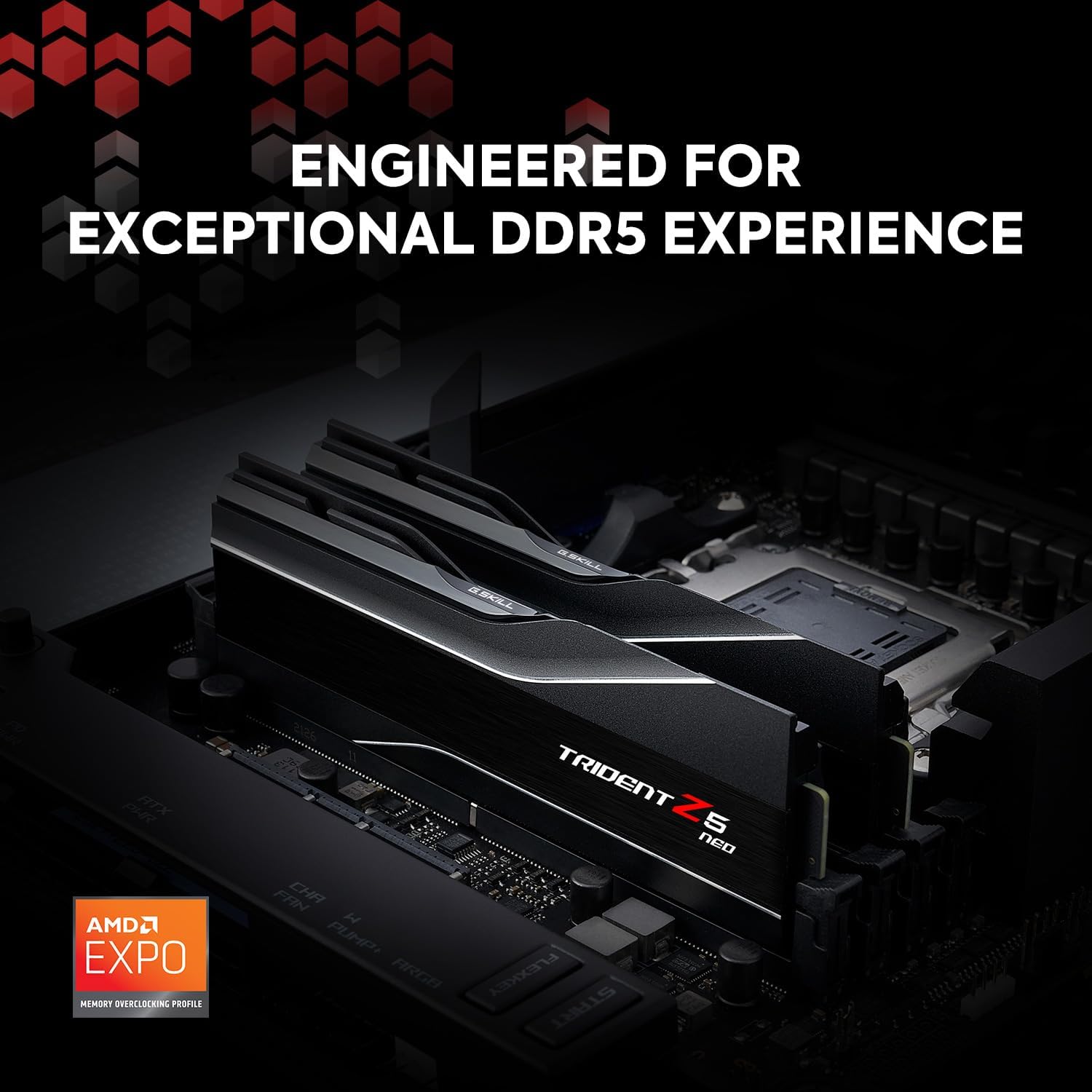 64GB (2x32GB) DDR5 6000MT/s CL30 Desktop Computer Memory UDIMM Matte Black P255580