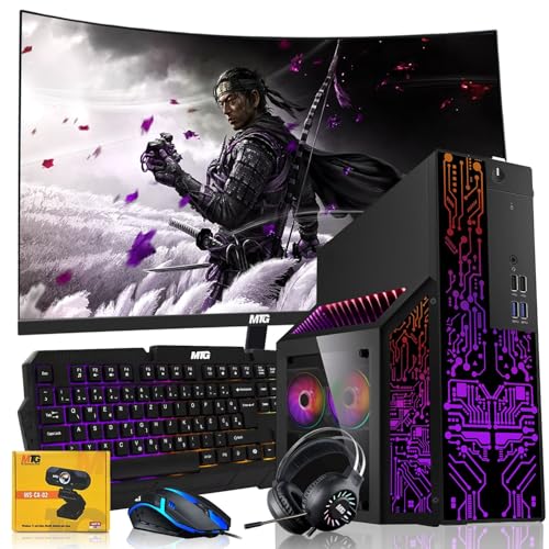 Core i7 32GB RAM 1TB SSD 27 inch Curved Monitor RTX 3060 Gaming Desktop PC Bundle U26591