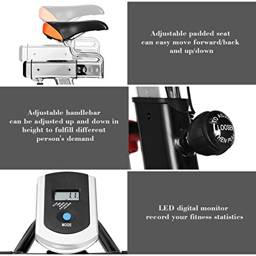 Indoor Cycling Bike with Flywheel and LCD Display T25467