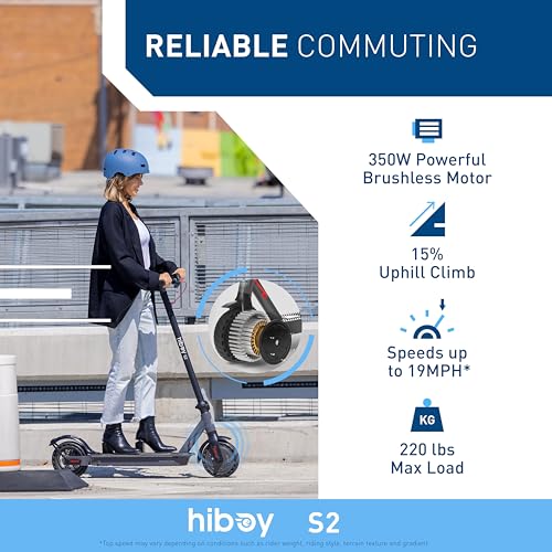 Electric Scooter with 8.5"/9" Tires, 350W Motor, 19 MPH, Double Braking System A9213