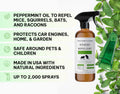 Peppermint Oil Spray for Rodents (16oz, Non Toxic) N9593