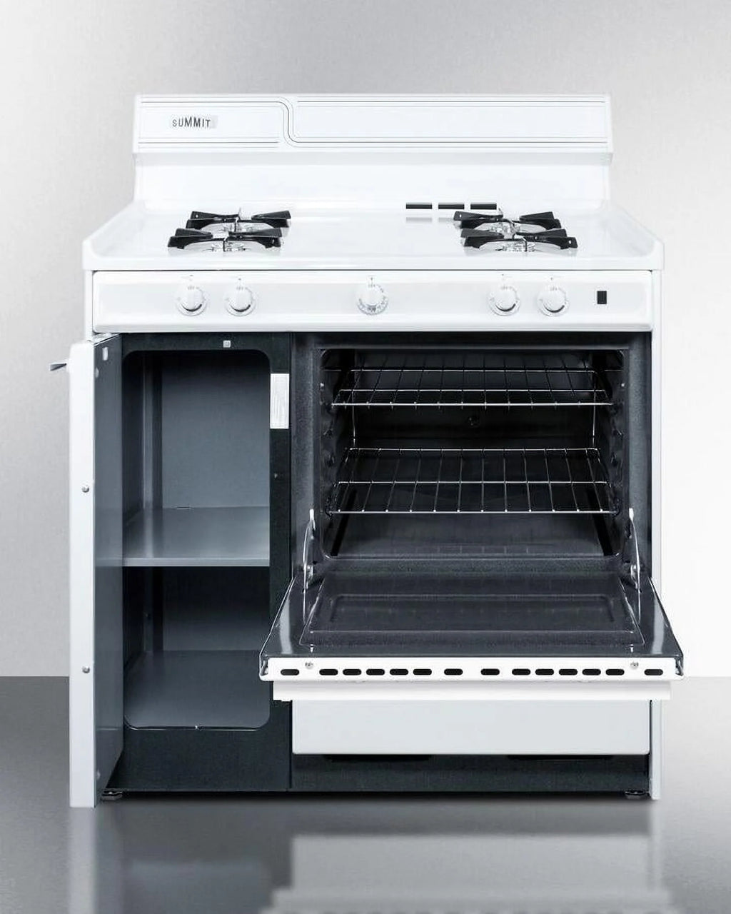 White Gas Freestanding Range D5180