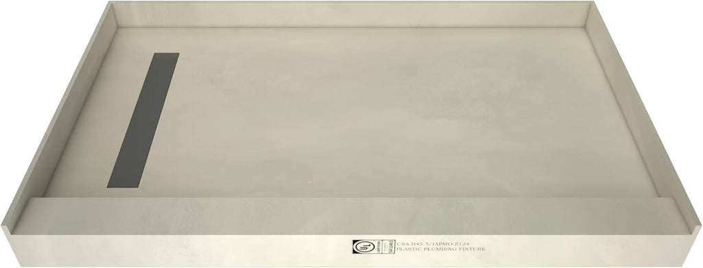 60" x 30" Shower Pan Kit with Left Drain S835