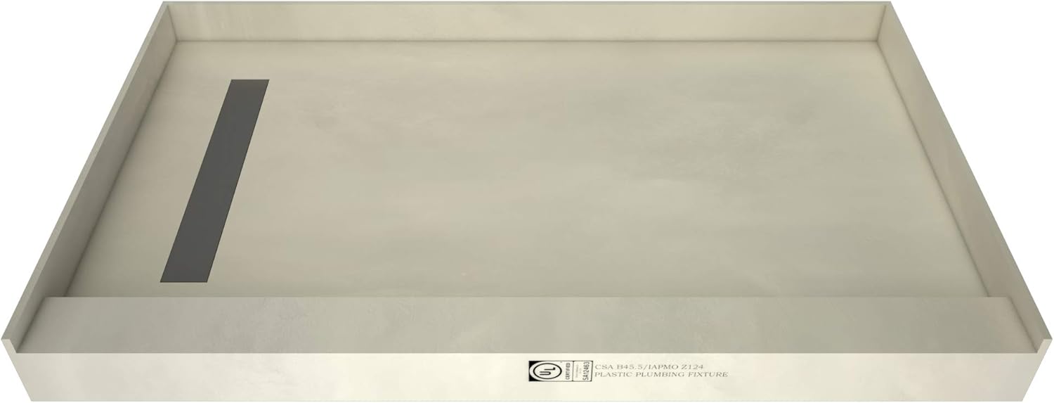60" x 30" Shower Pan Kit with Left Drain S835