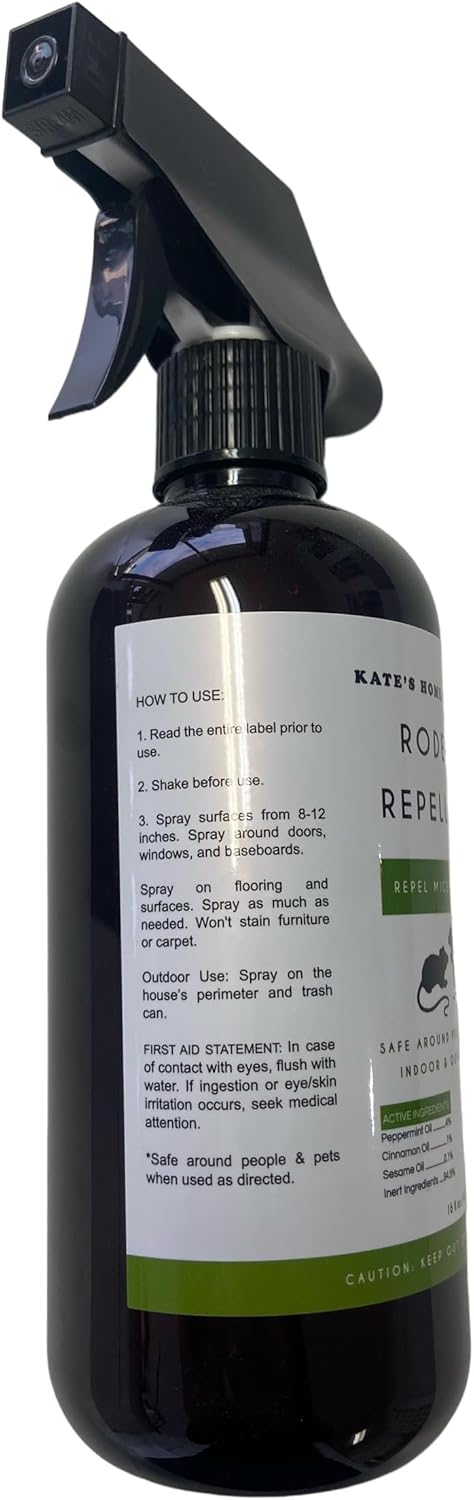 Peppermint Oil Spray for Rodents (16oz, Non Toxic) N9593