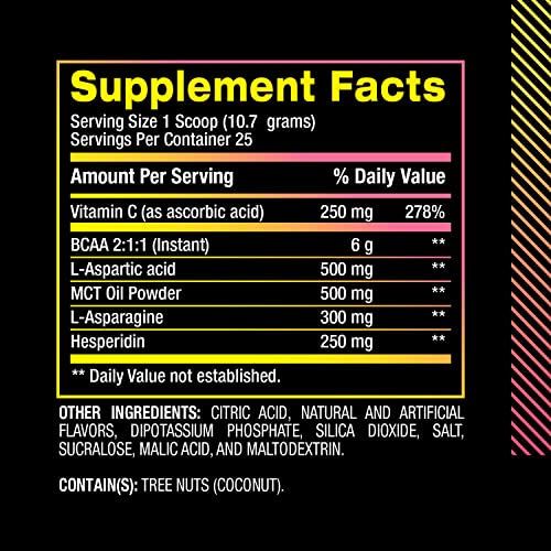 BCAA Powder Sports Drink with Branched Chain Amino Acids - Lemon Squeeze - 25 Servings S537364