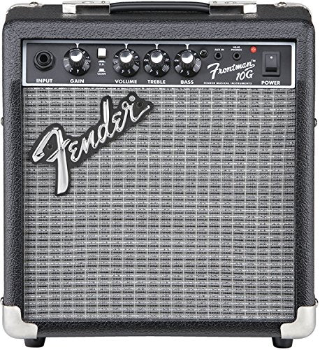 Black Guitar Combo Amplifier with Cable and 12-Pack Picks Y597347