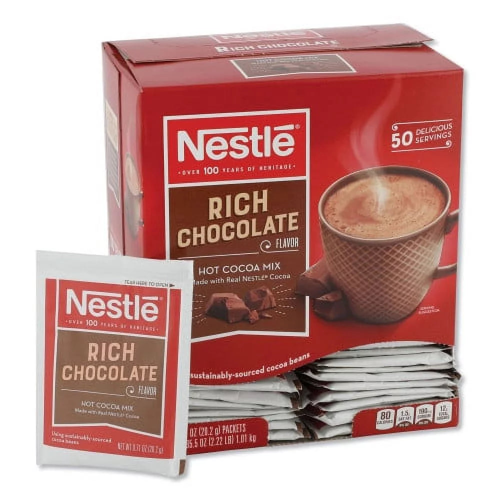 .71oz Rich Chocolate Hot Cocoa Mix, 50/Box G731