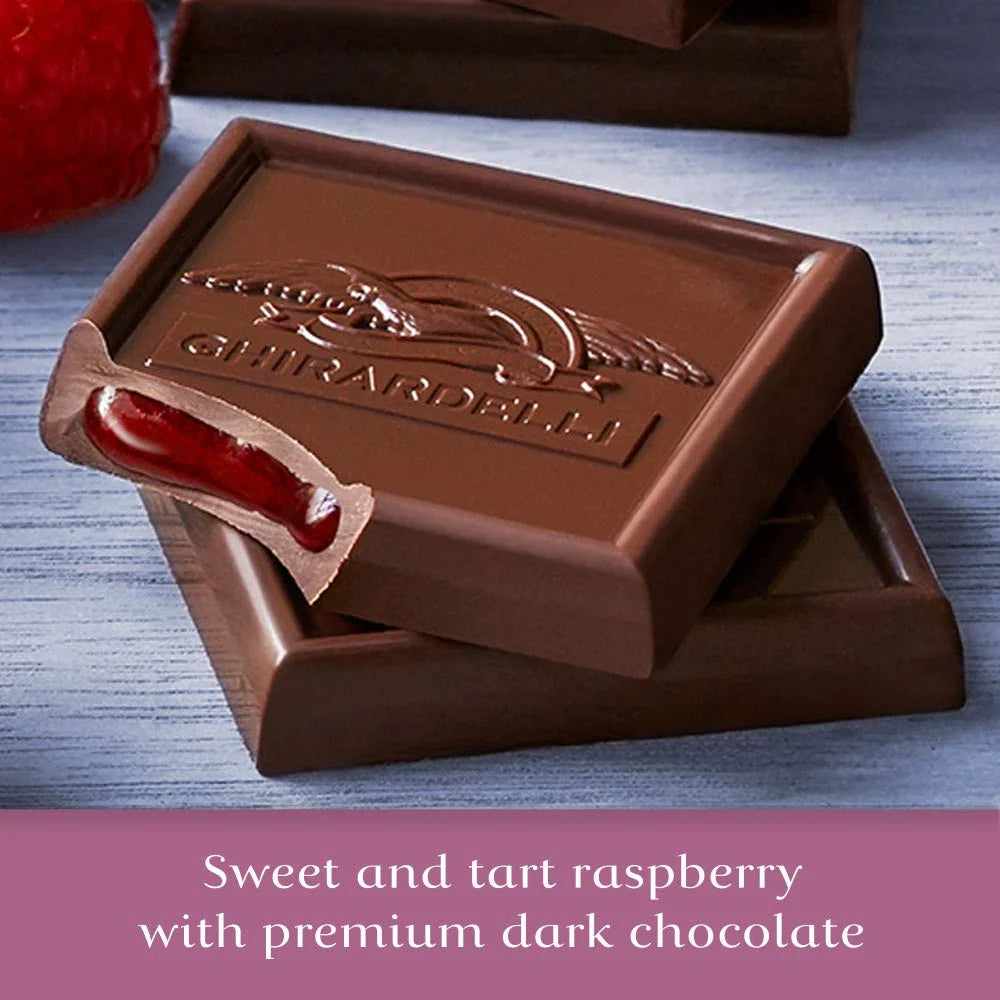 Dark Chocolate Raspberry Squares, 5.32 Oz Bag (Pack of 6) Q432879