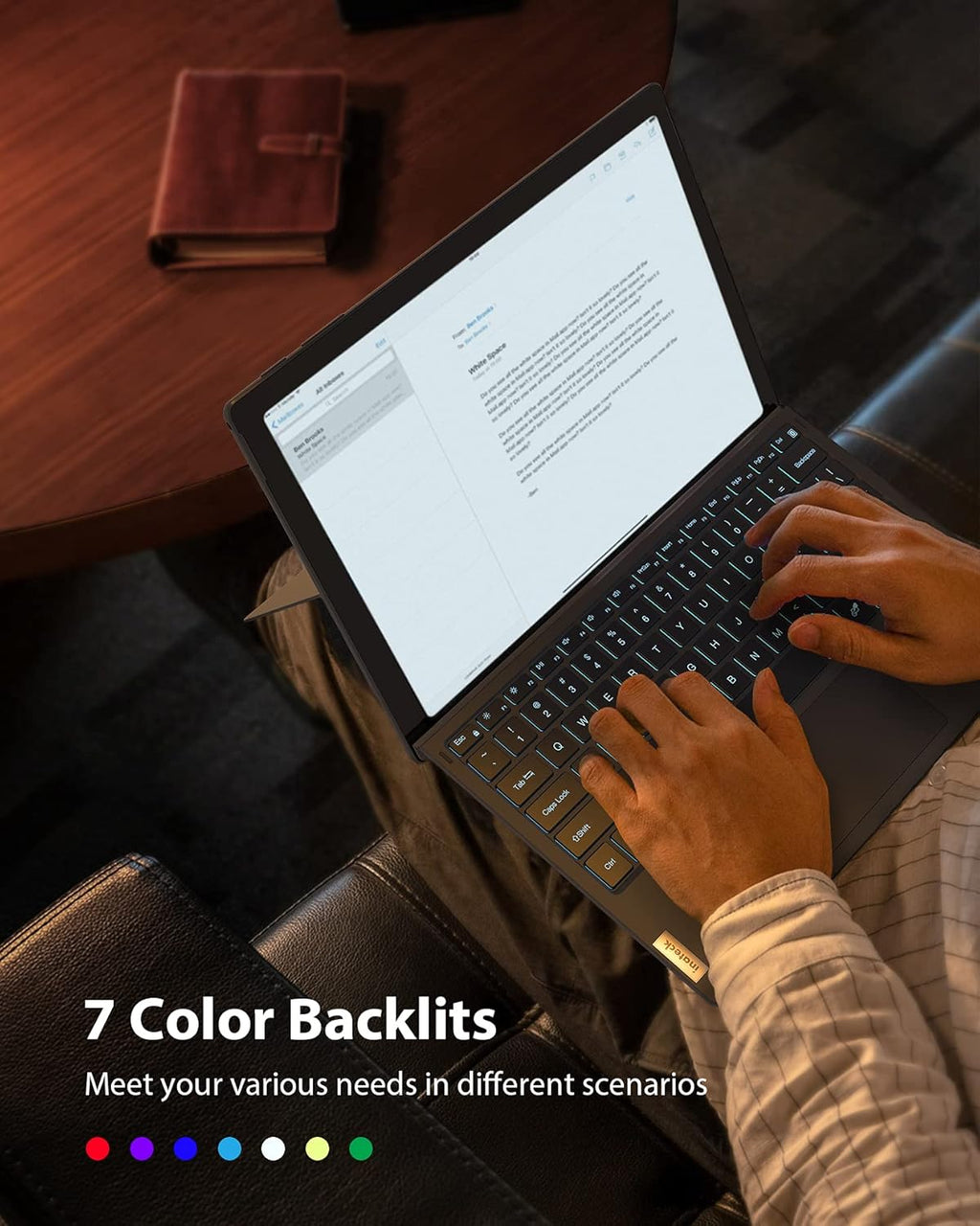 Gray Bluetooth Backlit Keyboard Pack of 2 O6885