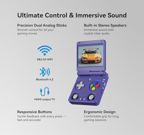 Indigo 3.4'' IPS Screen 64G TF Card Portable Handheld Gaming Console O952
