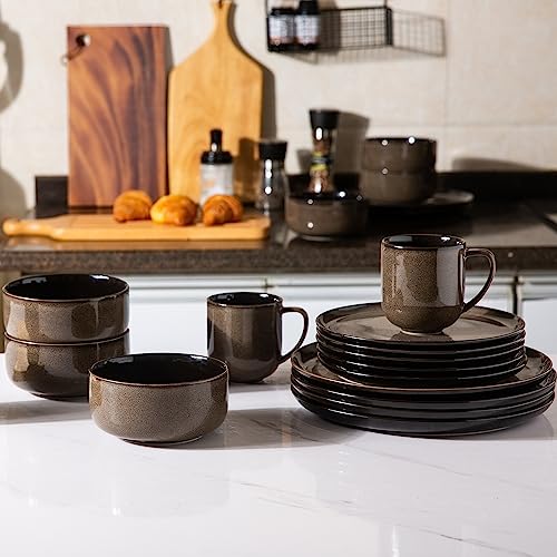 Green 18PCS Ceramic Dinnerware Set M7789