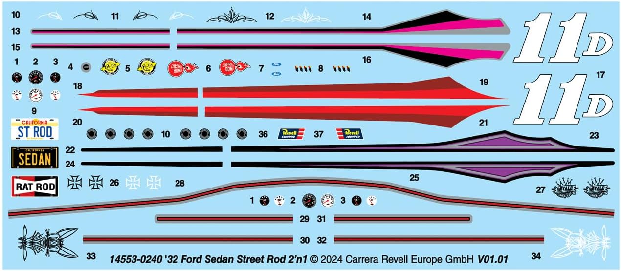 1:25 Scale 188-Piece Model Building Kit B62576