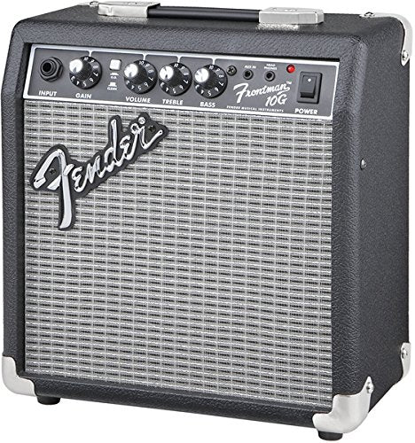 Black Guitar Combo Amplifier with Cable and 12-Pack Picks Y597347