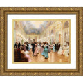 Gold Ornate Wood Framed Art Print Z8365