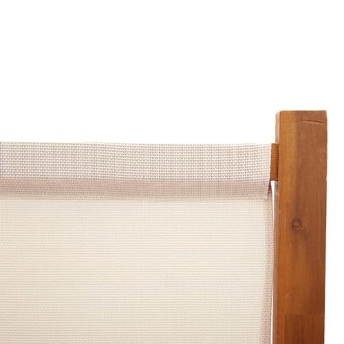 Cream White Acacia Wood Room Divider E9420