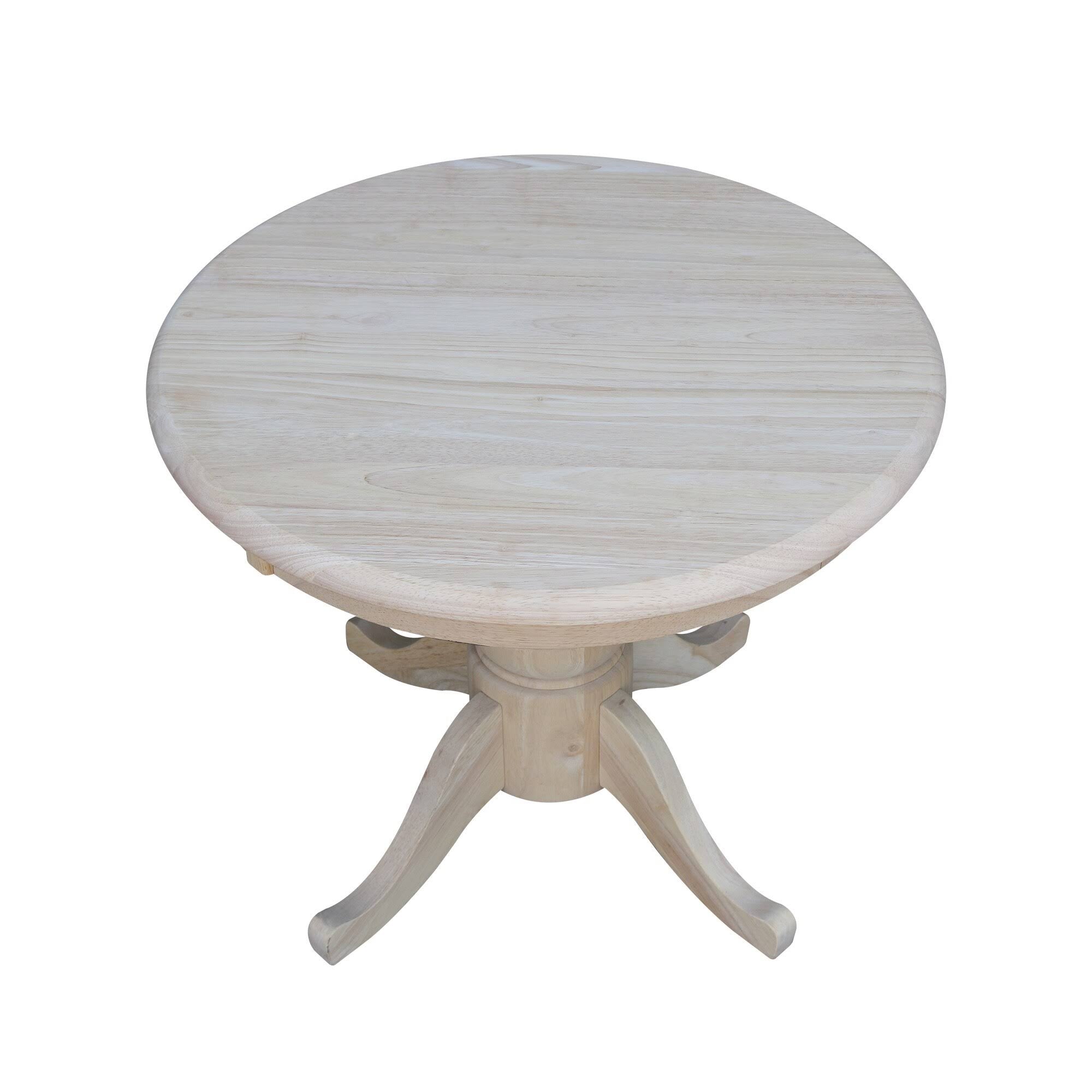 Unfinished Round Pedestal Table P975181