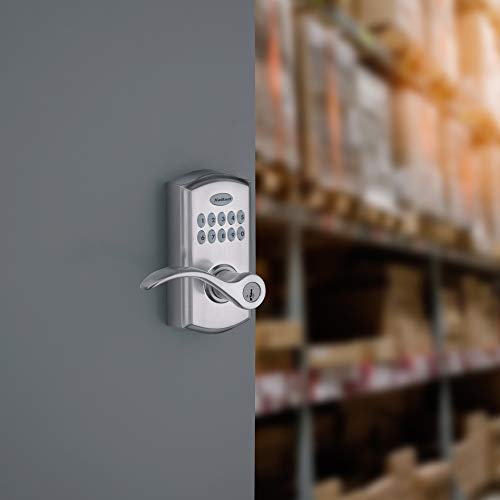 Satin Nickel Electronic Keyless Door Lock with Handle O842