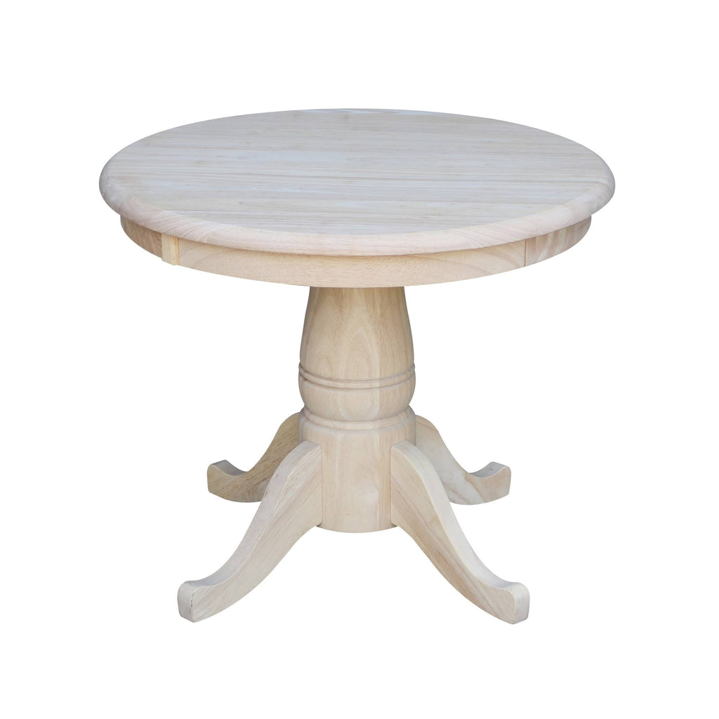 Unfinished Round Pedestal Table P975181