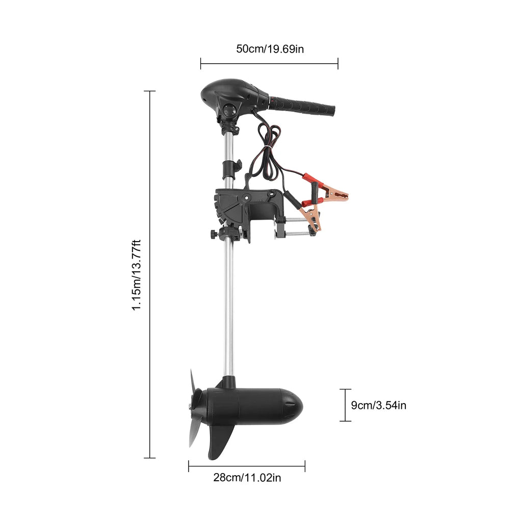 12V 60lb Electric Trolling Motor with LED Battery Indicator D511928