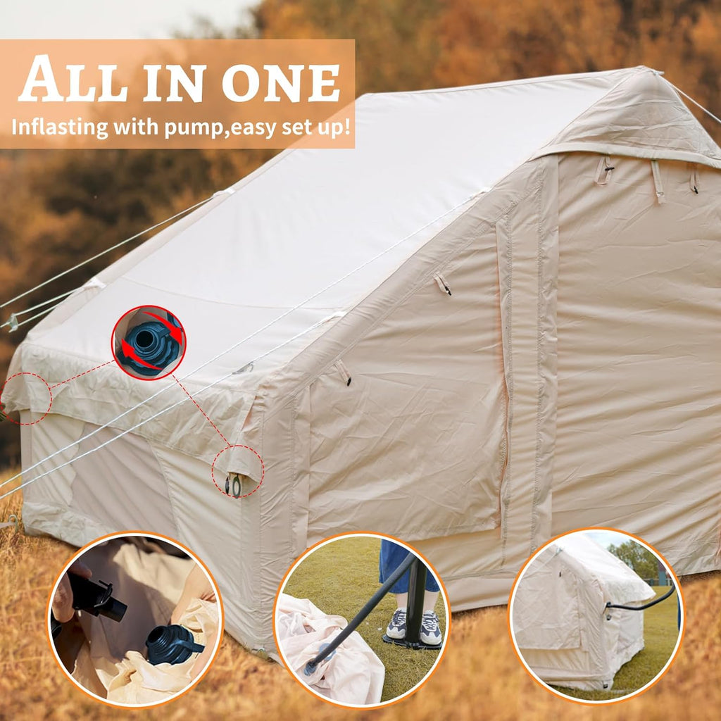 Large Inflatable Oxford Air Tent for 4-6 Persons N572