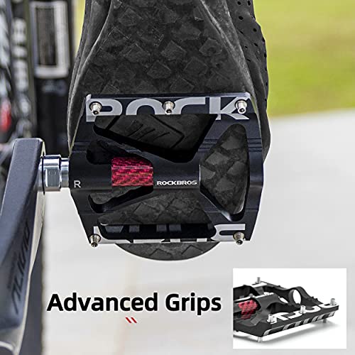 CNC Non-Slip Lightweight Aluminum Alloy Bicycle Platform Pedals 9/16" O1062
