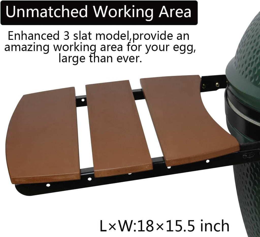 3 Shelves Slats HDPE Grill Side Shelves U228