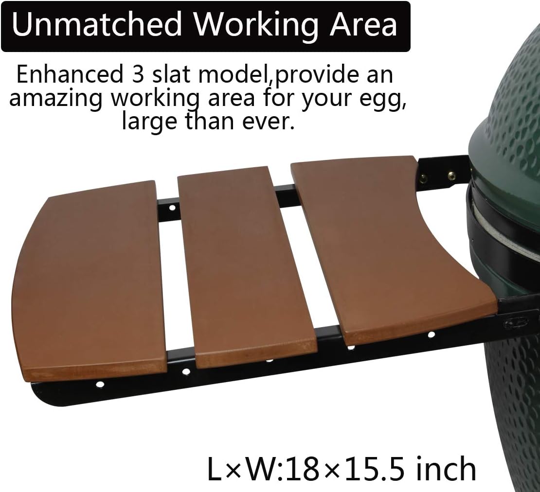 3 Shelves Slats HDPE Grill Side Shelves U228