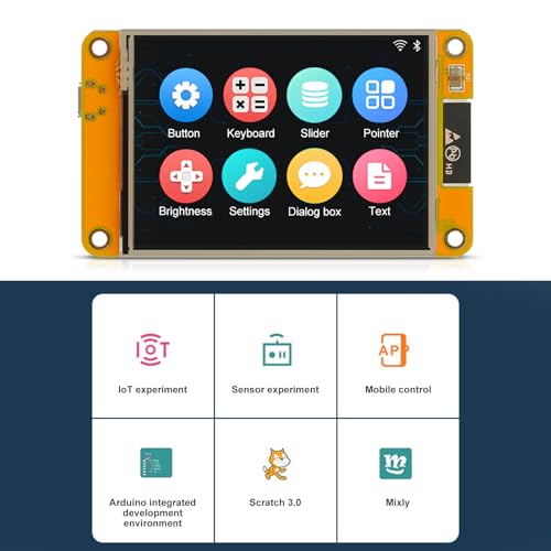 2 Pack 2.8" ESP32 Development Board WiFi Bluetooth Dual-core 240x320 Smart LCD Display TFT Module Touch Screen G33900