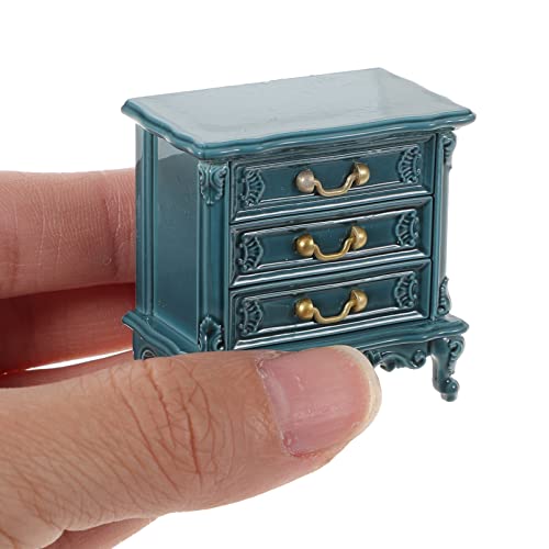 Wood Dresser Miniature Cabinet Dollhouse Furniture Chest of Drawer Model Mini Storage P291855