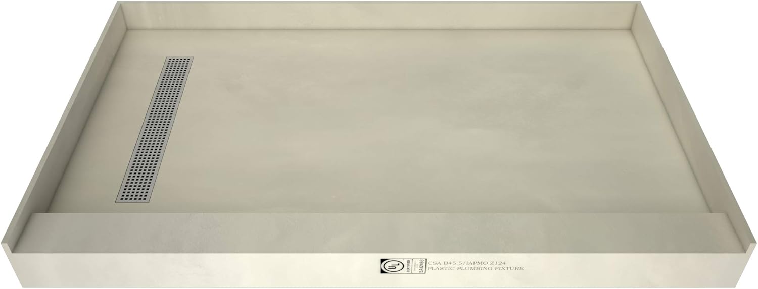 60" x 30" Shower Pan Kit with Left Drain S835