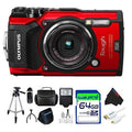 Red Digital Camera with Accessory Bundle F612148