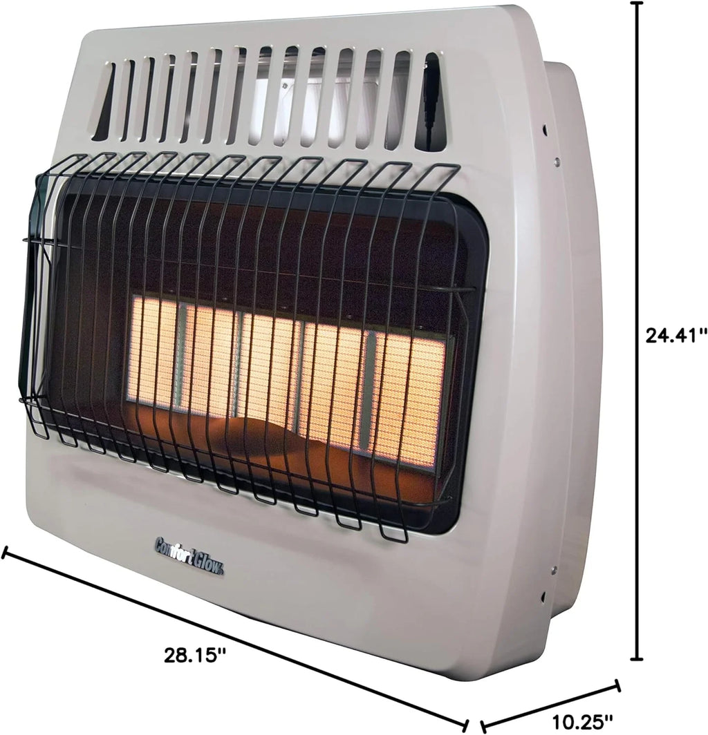 30,000 BTU Infrared Liquid Propane Gas Wall Heater I59453