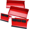 Magnetic Shelf 4-Pcs Set - Red Metal Tool Box with Strong Magnets - Pack of 2 U293