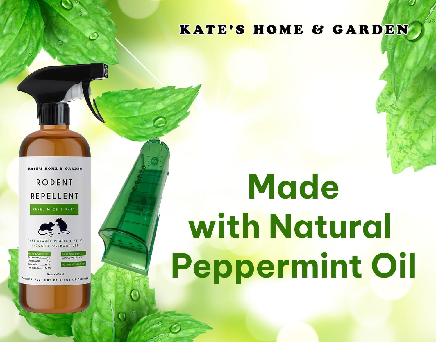 Peppermint Oil Spray for Rodents (16oz, Non Toxic) N9593