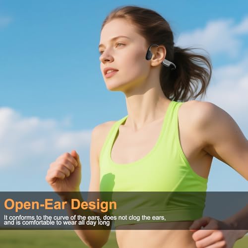 IP68 Waterproof 32GB MP3 Player Bone Conduction Headphones (Black) W6383