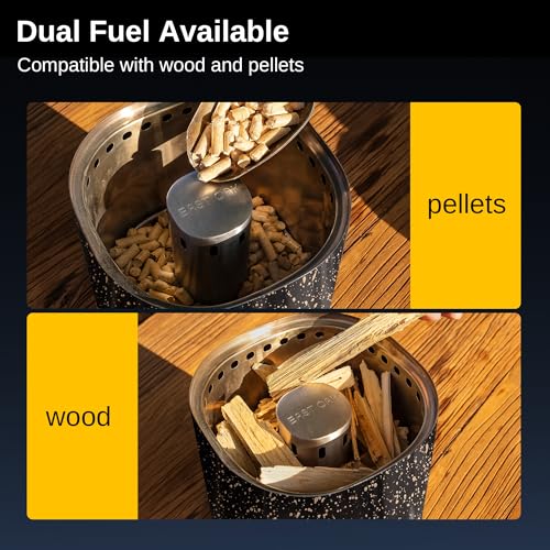 Silver Smokeless Tabletop Fire Pit, Dual-Fuel, 10.1" x 7" N822