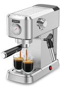 Compact Stainless Steel Espresso Machine with 50oz Water Tank Y8546