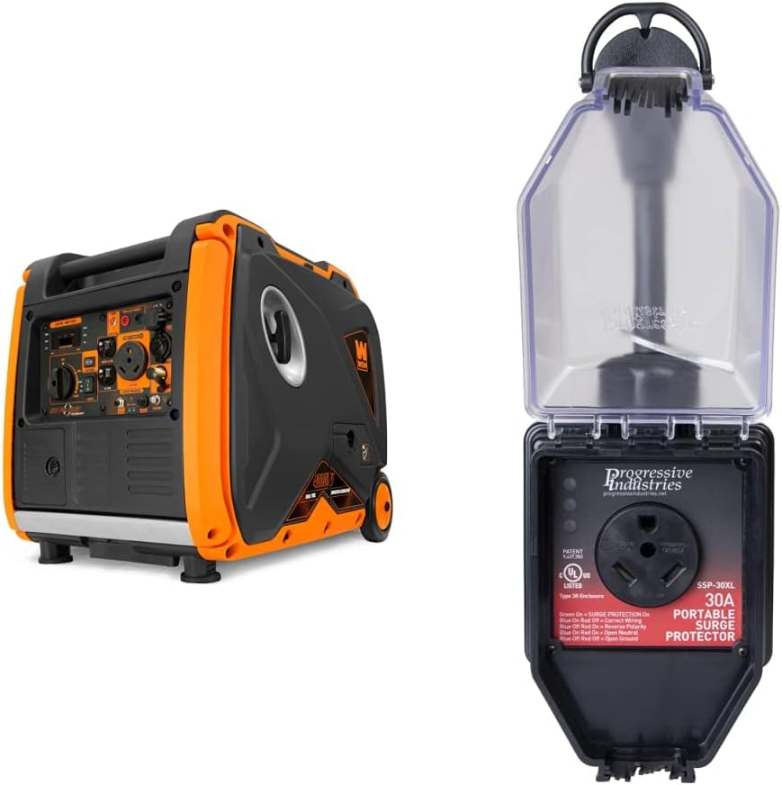 4000-Watt Dual Fuel Portable Inverter Generator with Fuel Shut-Off C12957