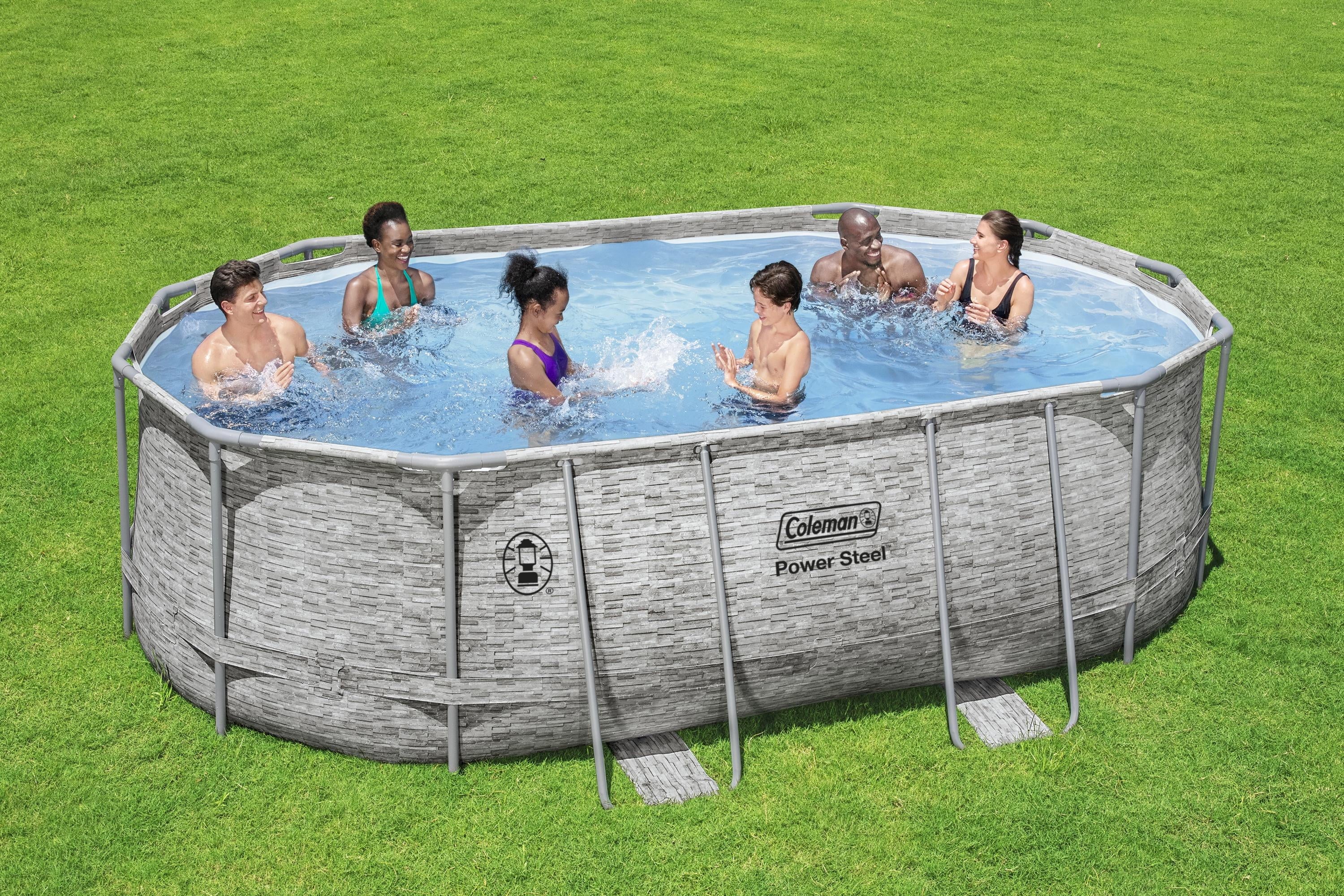 16' x 10' x 48" Oval Above Ground Pool Set V156